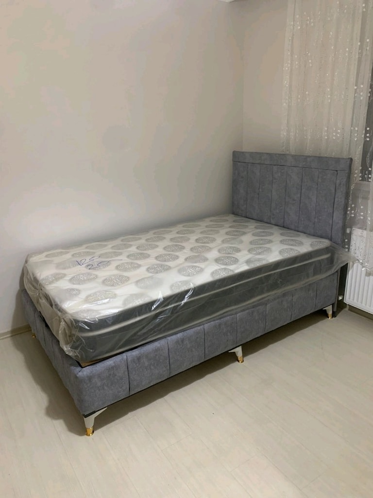 Tek kişilik baza başlık yatak - 6