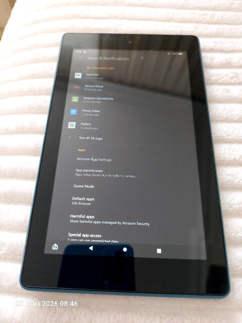 amazon fire 8 tablet ingilizce