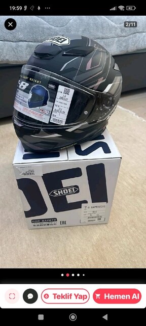 motor kaskı japonyadan yeni getirildi