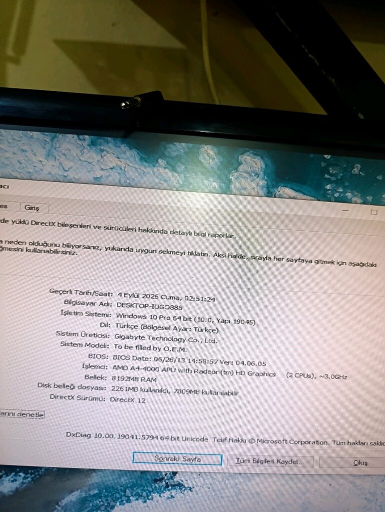 TEMİZ MASAÜSTÜ KASA - AMD A4 / 8 GB RAM / SSD + HDD / OYUN & OFİS - 3