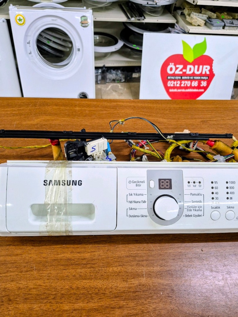 Samsung WF0600NCW Çamaşır Makinesi Ön Panel Kart Tesisat Tam Set - 4