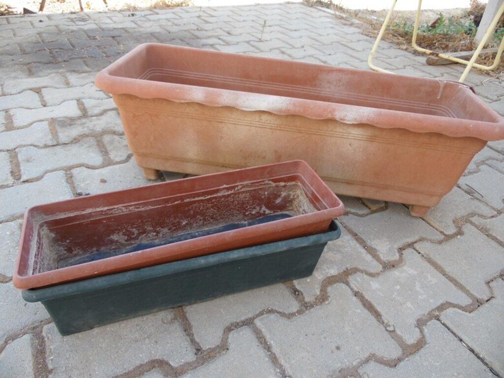 21 adet büyük+küçük saksı+3 adet saksı altlığı-bahçe-balkon-TÜMÜ - 15