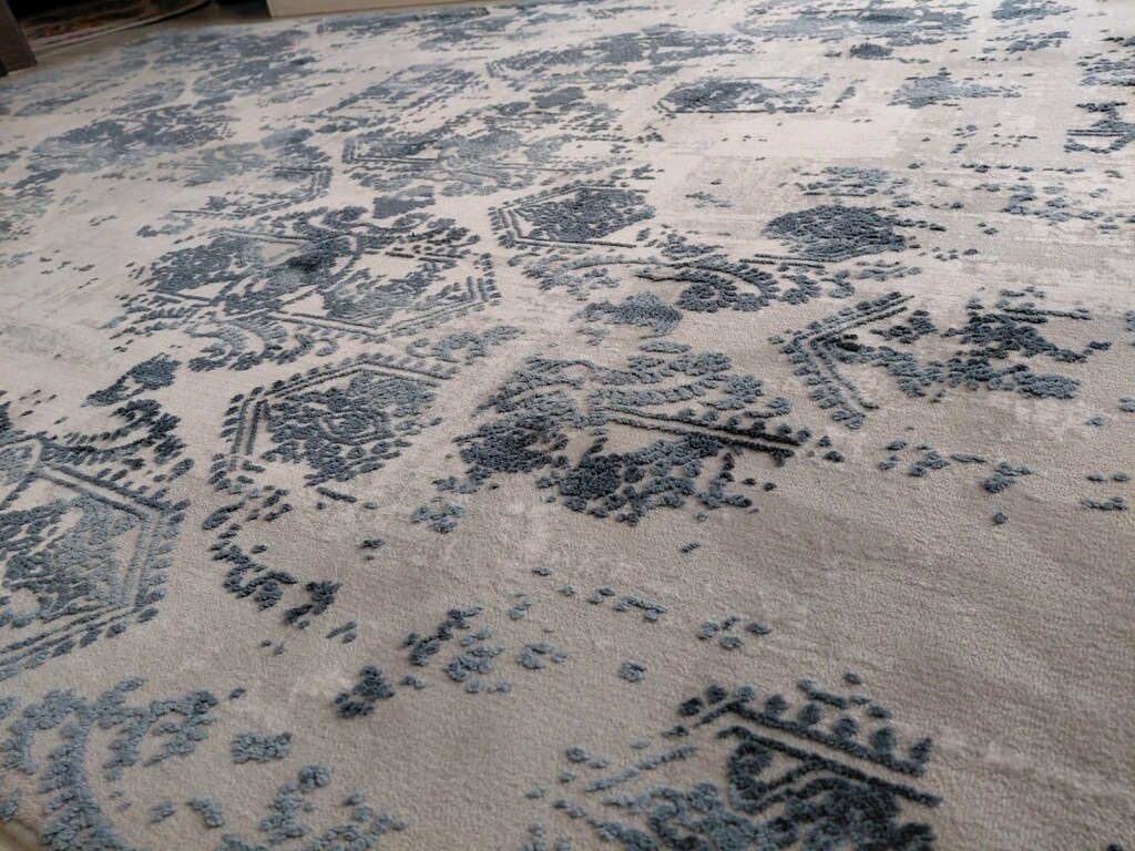Mavili grili renkli halı - 6