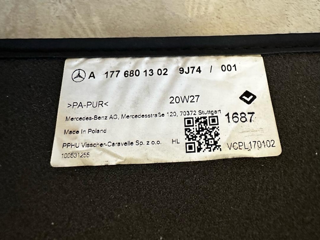 Orijinal Mercedes A Serisi W177 AMG Halı Paspas Takımı A1776801302 - 4