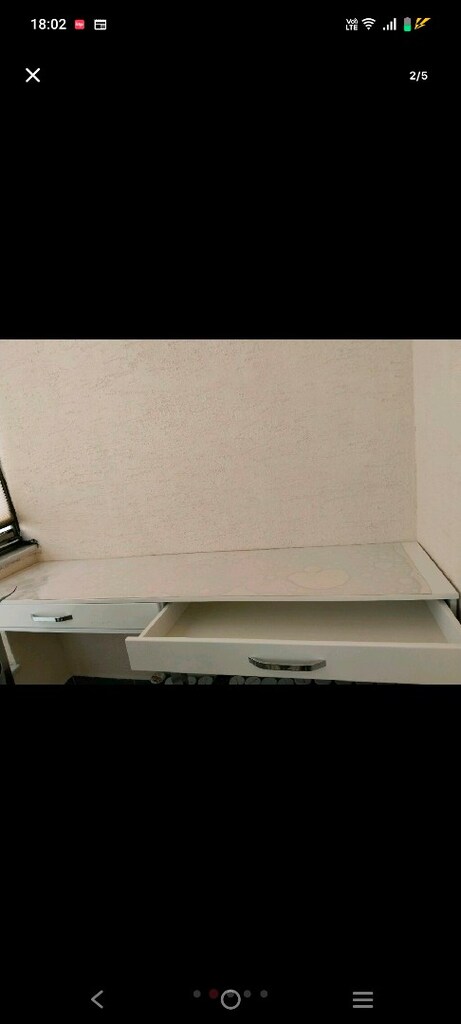 duvara montalanan masa mdf satılık çekmeeceli tezgah olarak kullanılır - 3