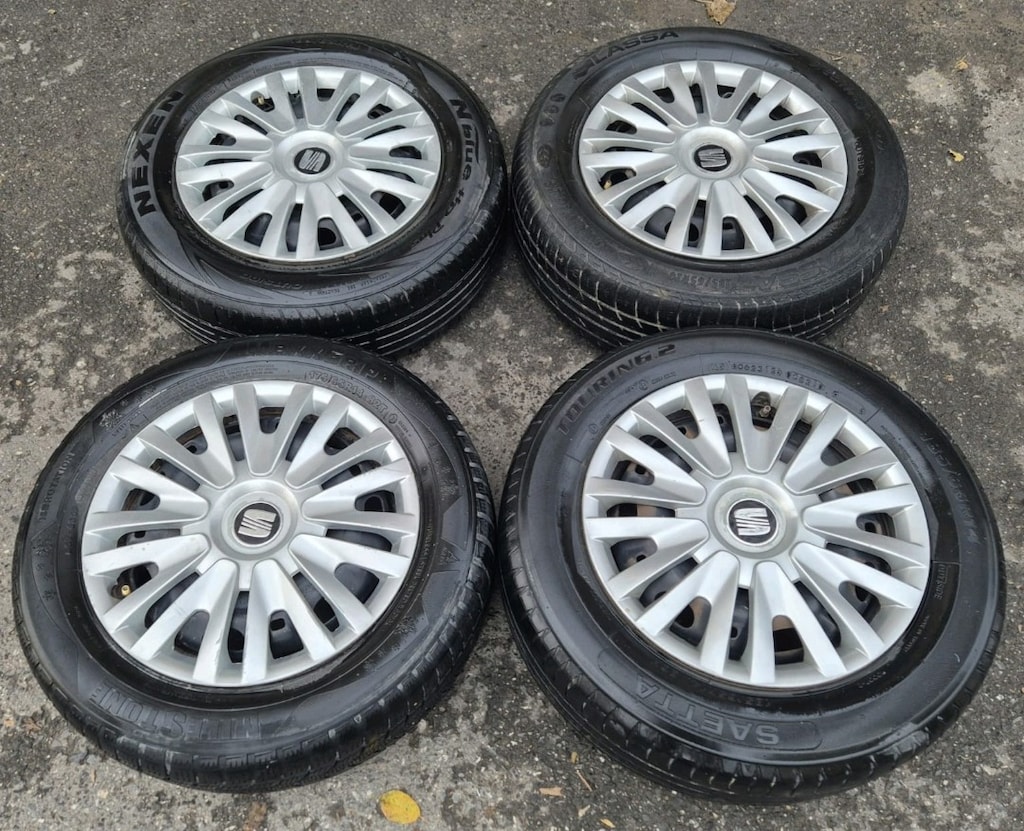 185 65 14 ORJİNAL SEAT TENEKE JANT LASTİK TAKIMI SEAT POLO GOLF EGEA - 8