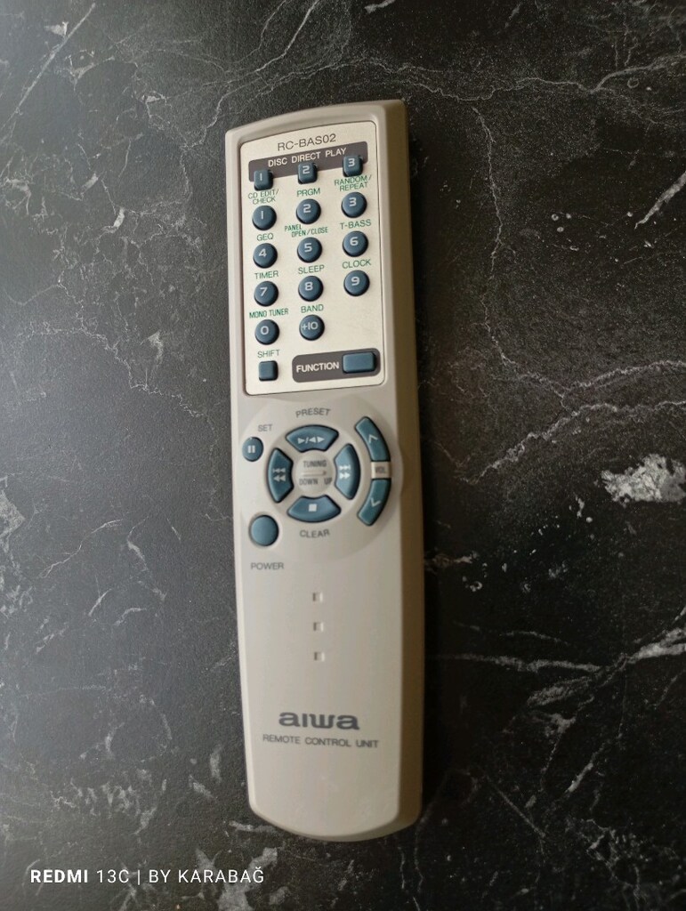 AIWA,AIWA ses sistemi,AIWA kumanda,kumanda,AIWA müzik seti, müzik seti - 2