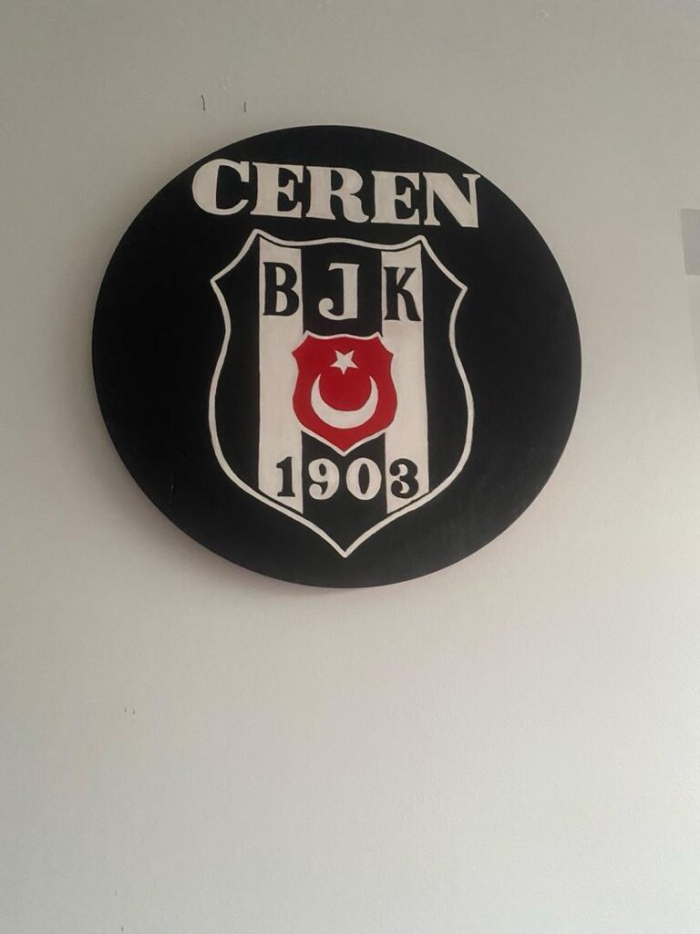 Ahşap özel yapım Bjk temalı Tablo - 2