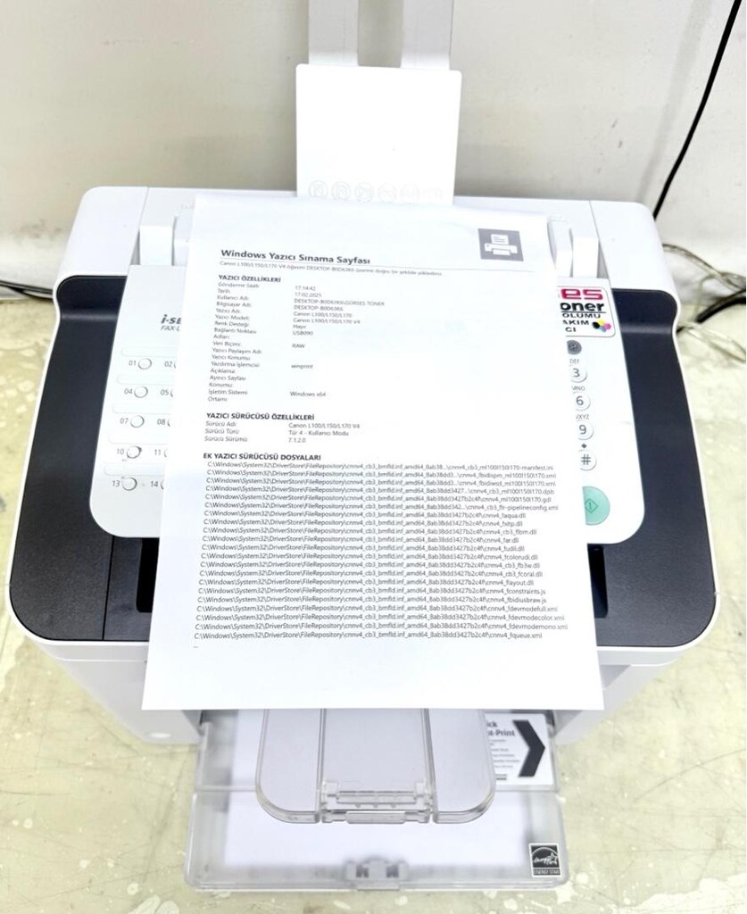 Yazıcı Canon Laser l 150 Fotokopi Faks Ekonomik Bakımlı - 7