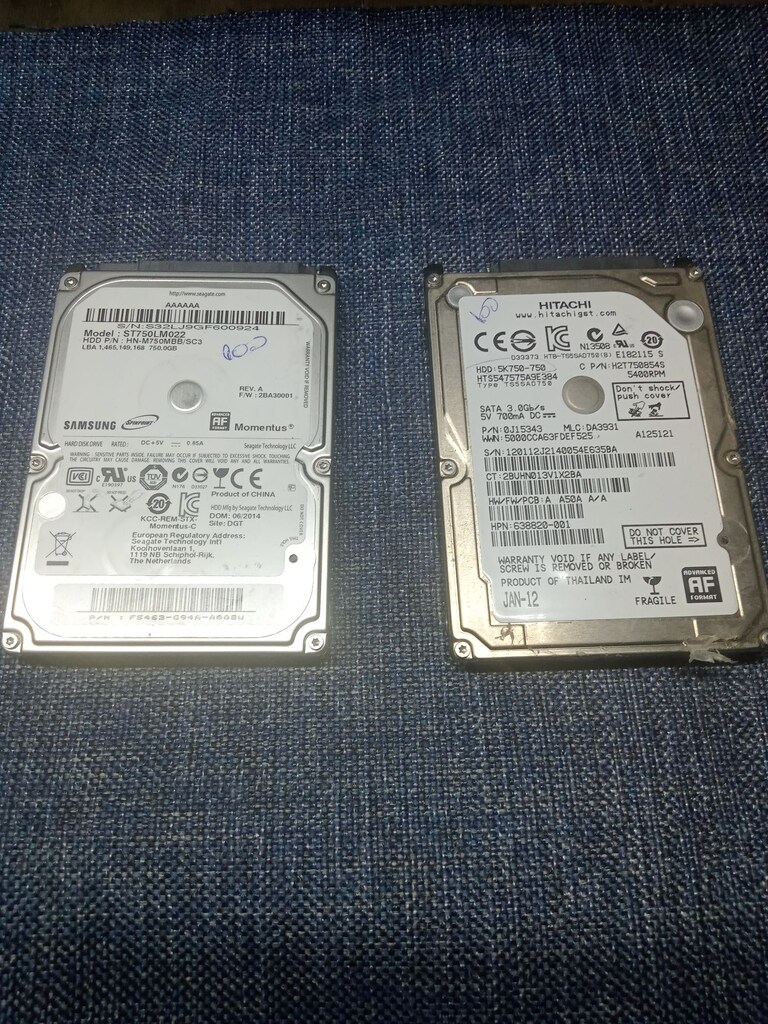 750 GB HDD %95 ÜSTÜ TESTLERİ YAPILMISTIR