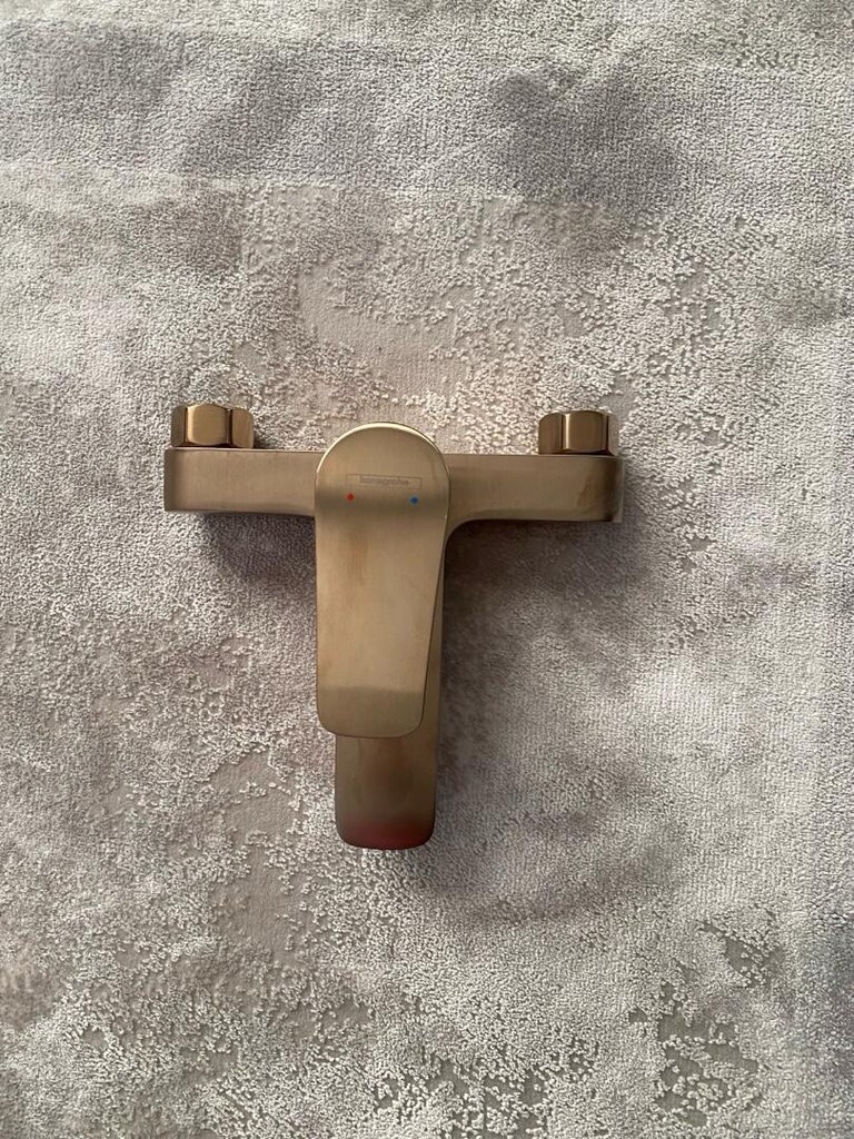 Hansgrohe Talis E Tek Kollu Banyo Bataryası Aplike Mat Bronz - 3