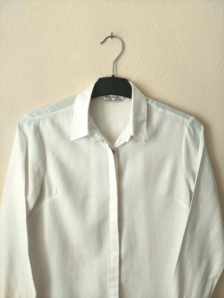 POLO Gizli düğme şerit Gömlek Tunik - 5