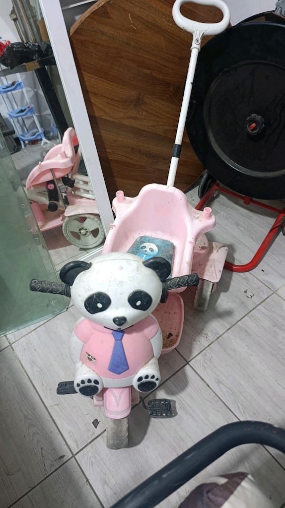 Panda Figürlü Ebeveyn Kontrollü Çocuk Bisikleti (Çok Uygun Fiyata) - 2