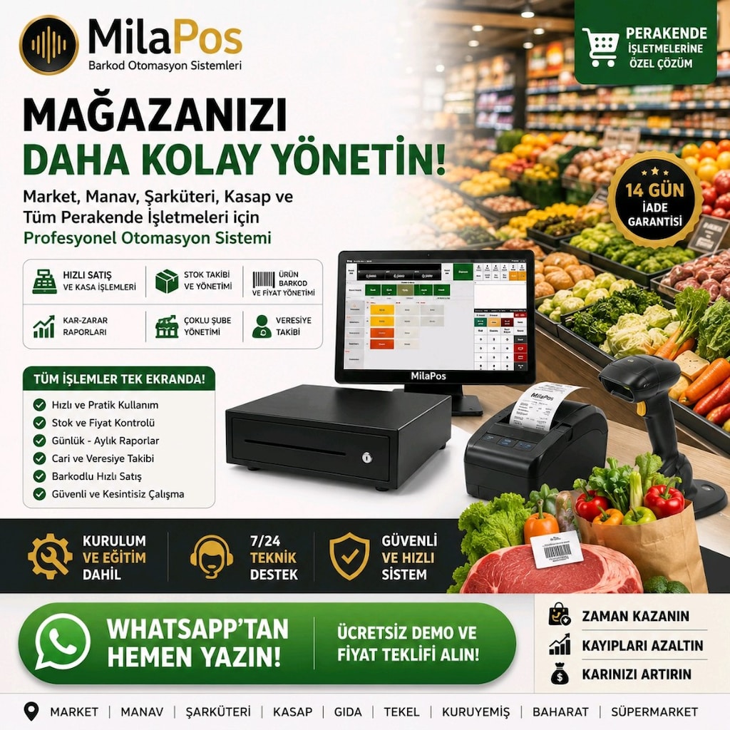 Market - Kasap - Kuruyemiş - Giyim Barkolu Satış Sistemleri - 4