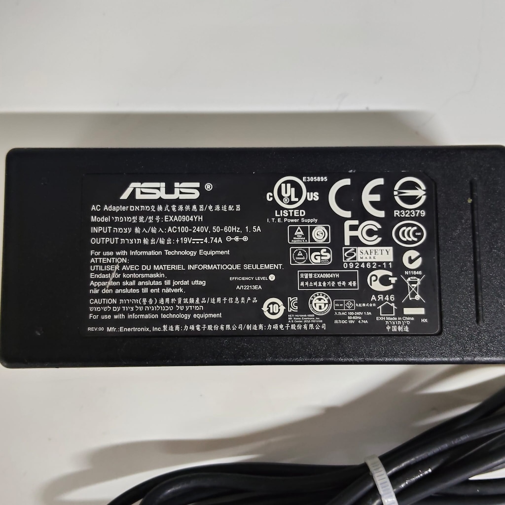 Orijinal Asus EXA0904YH 19V 4.74A şarj Adaptörü 90W - 7