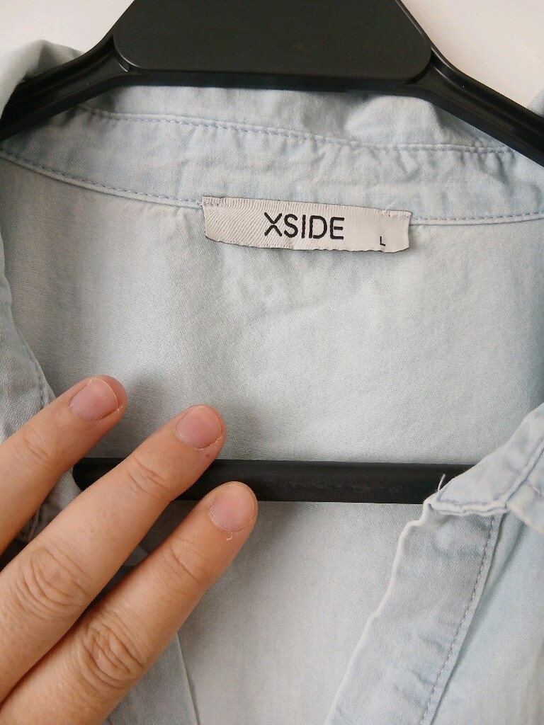 Gömlek Yaka Düz Kısa Kollu Kadın Jean Elbise LCW — görsel 9/10