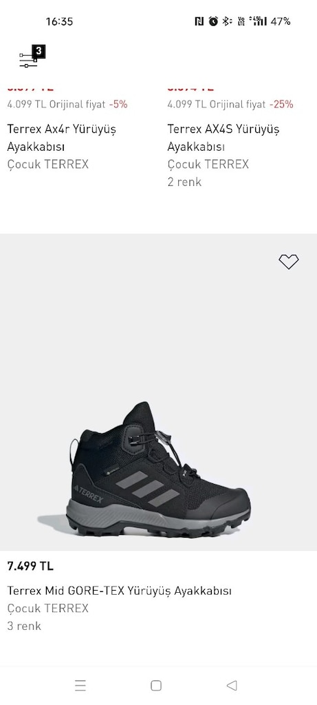 Adidas terrex çocuk bot - 5