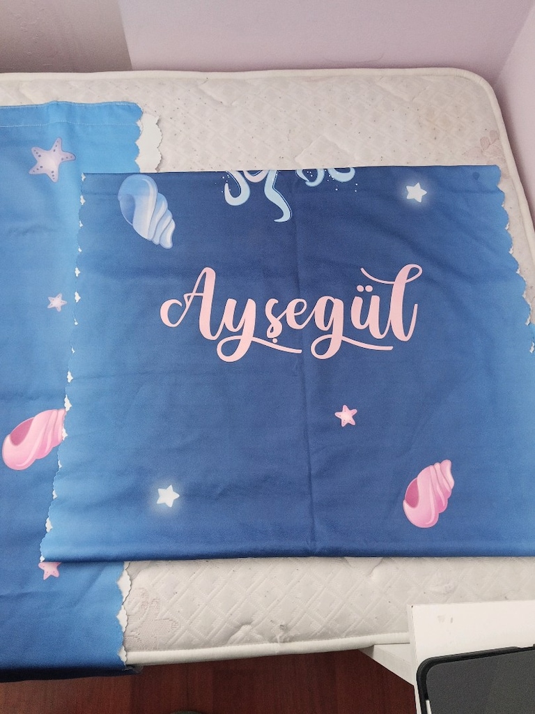 2 kanat perde ve tek kişilik yatak örtüsü - 4