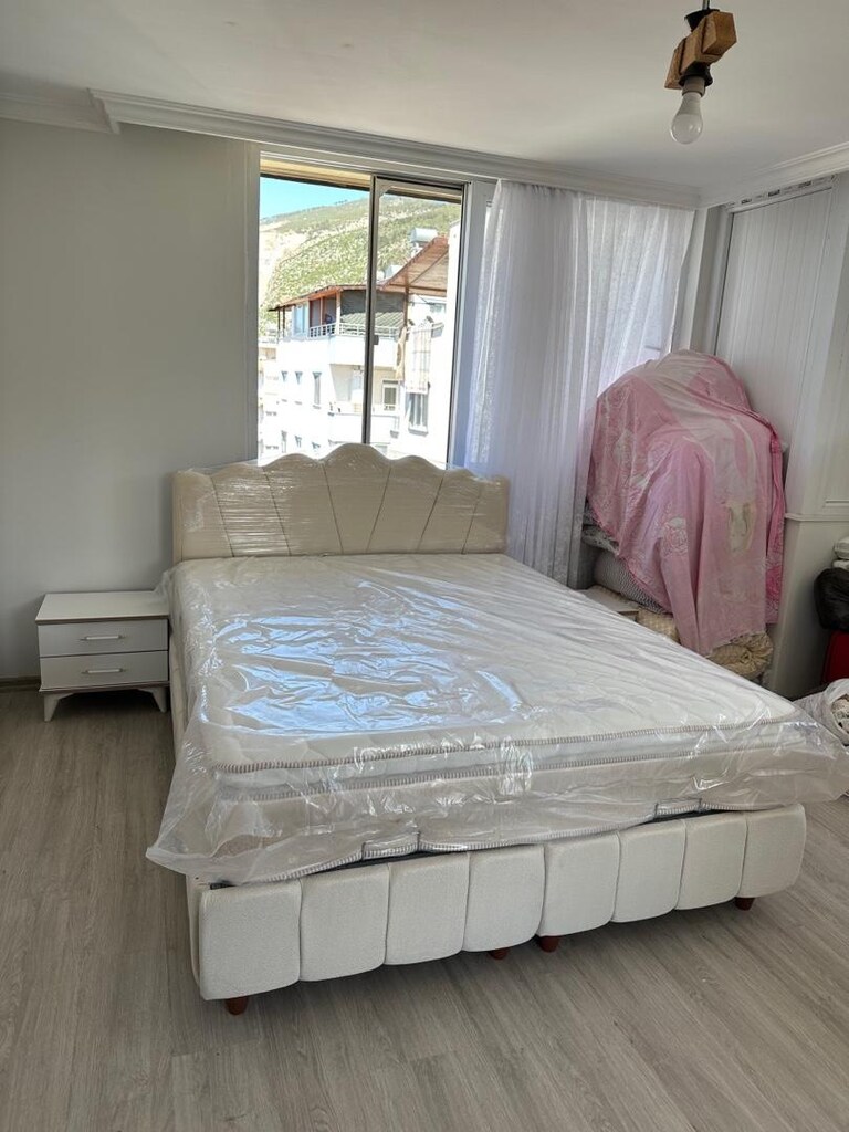 ultra lüks çift kişilik baza başlık petli yatak sıfır ürün ambalıjında - 6