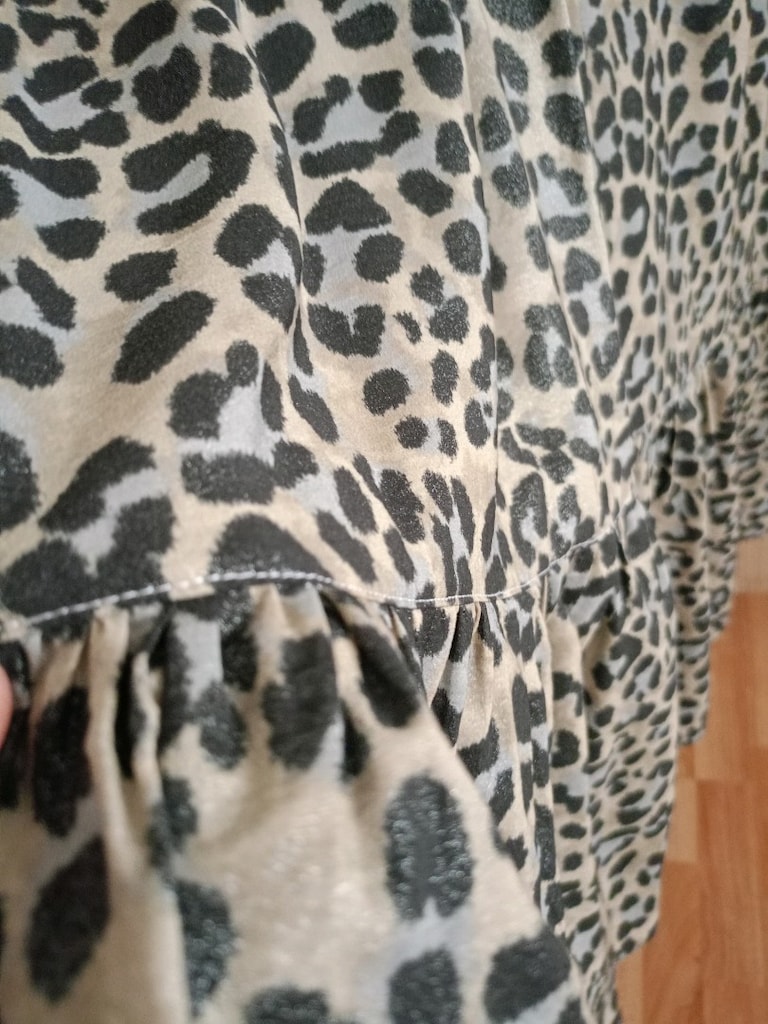 leopar desenli elbise - 5