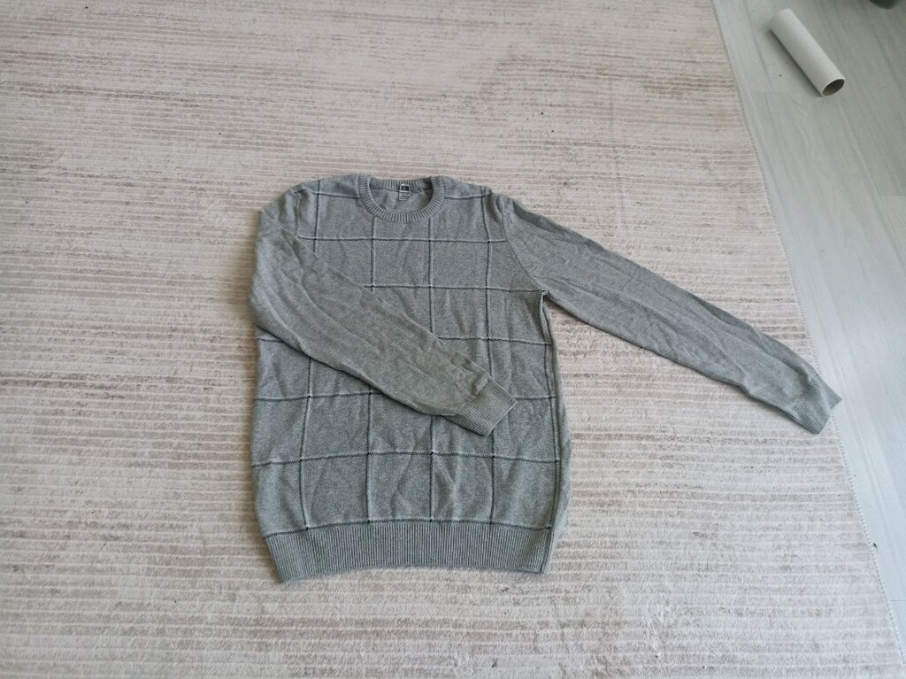 erkek triko kazak gri renk 70 tane yakın var toptan satış yapılır - 3