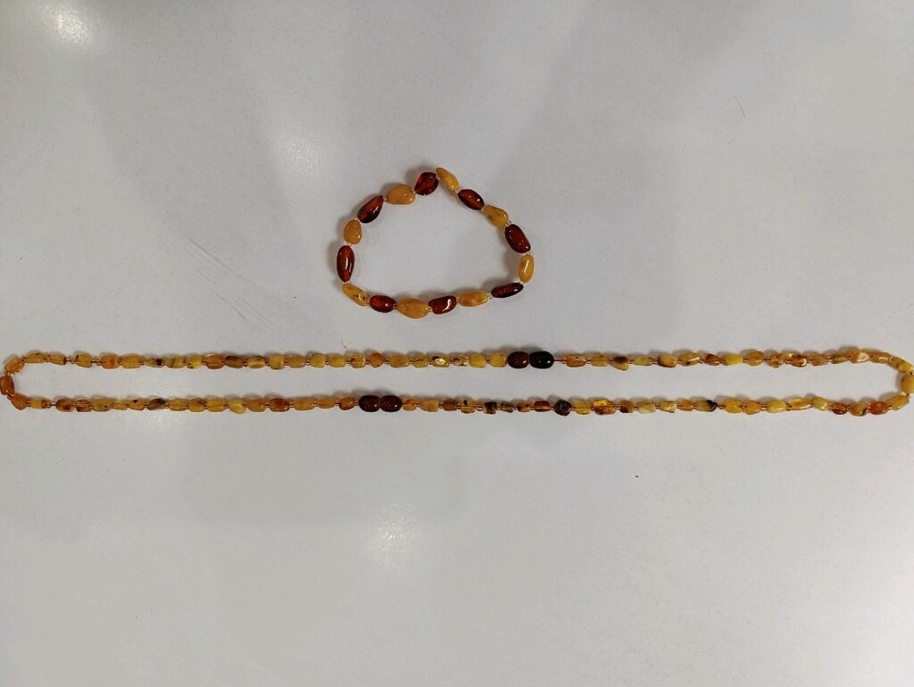 Orjinal Damla kehribar kolye ve bileklik - 3