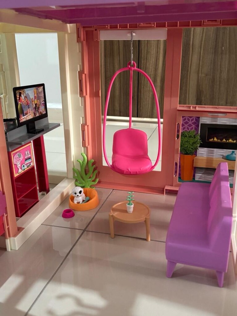 Asansörlü 3 Katlı Eşyalı Katlanır Barbie Evi - 2