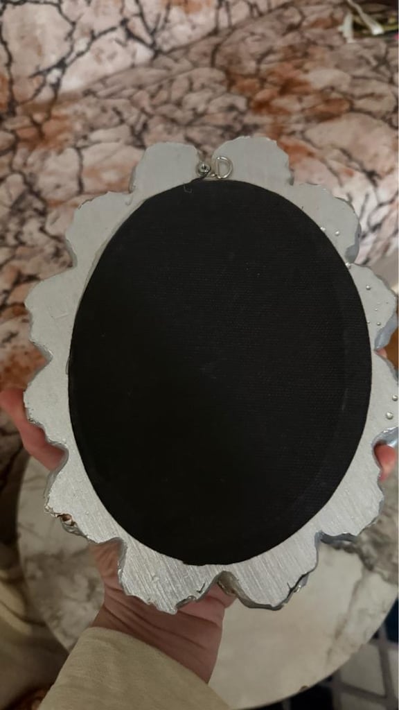 gül desenli kücük dekor ayna - 6