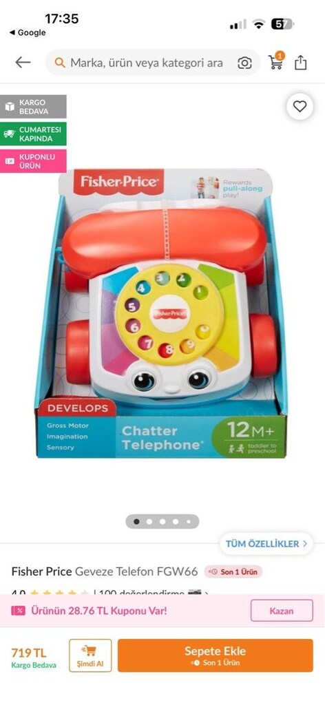 fısher price telefon - 3