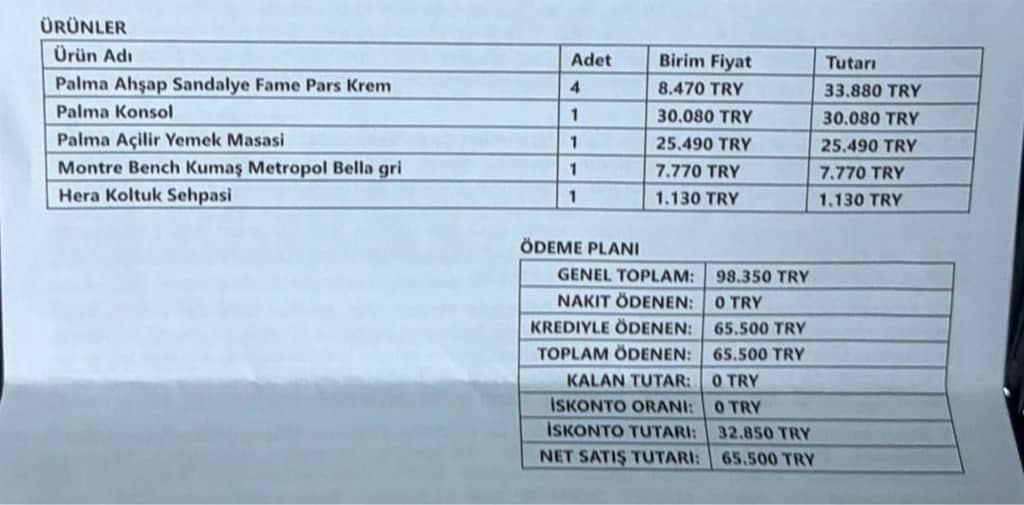 YEMEK MASASI TAKIMI VE TV KONSOL SIFIR ÜRÜNLER - 2