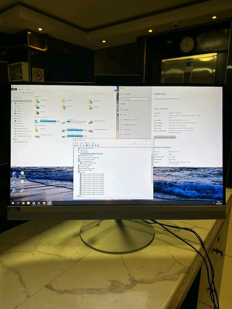 HP All-in-one i7-8700t 16gb ram 512gb Ssd - 5