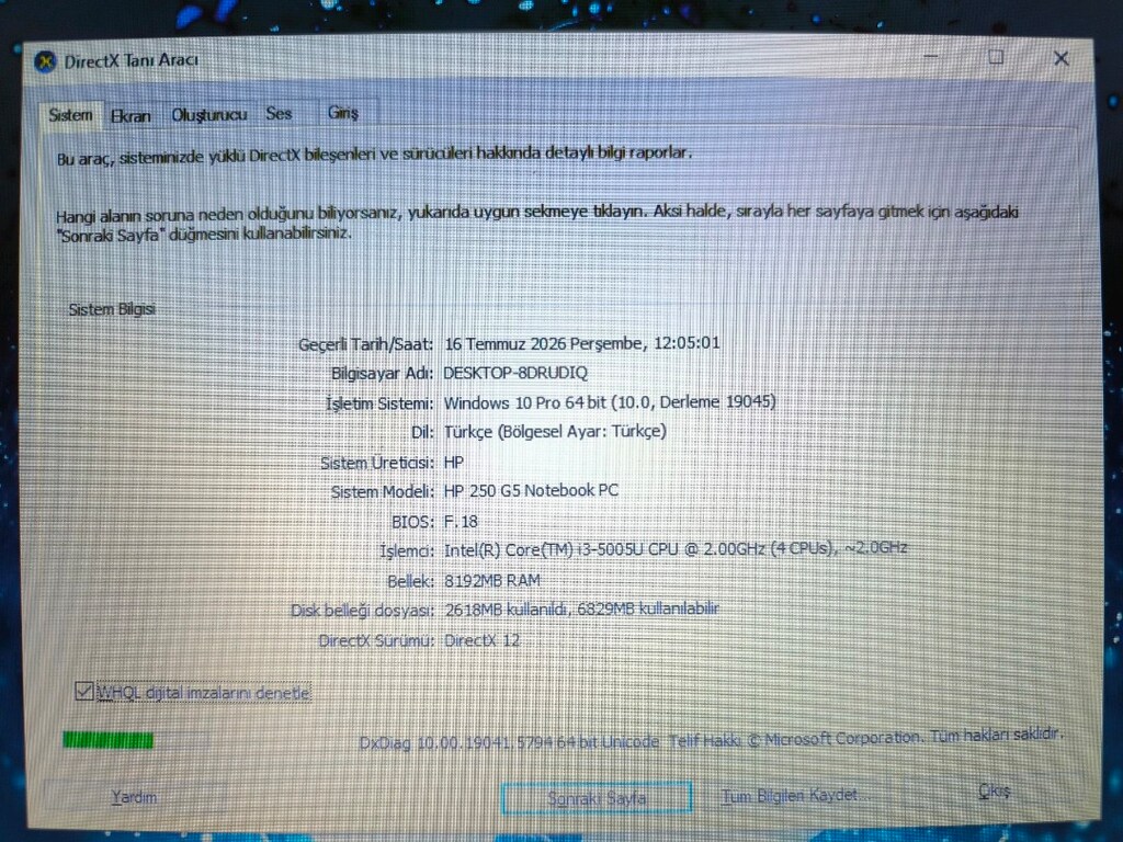 TERTEMİZ HP LEPTOP - 8