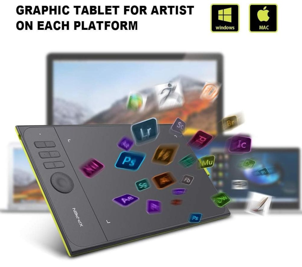 XP Pen Star 06C Drawing Tablet Büyük Çizim Tableti - 6