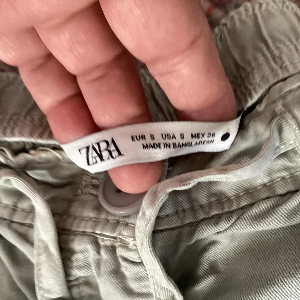 spor model zara bağcıklı pantolon S - 8