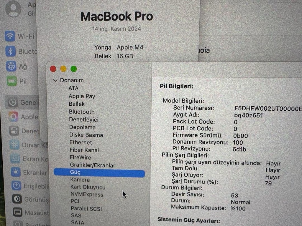 Macbook pro M4 çipli özel ingilizce klavye düz enter 512 gb 16 gb 14” - 3