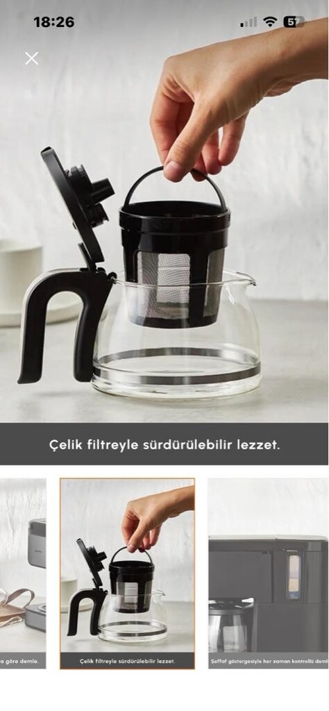 Karaca 2 in 1 filtre kahve makinesi - 6