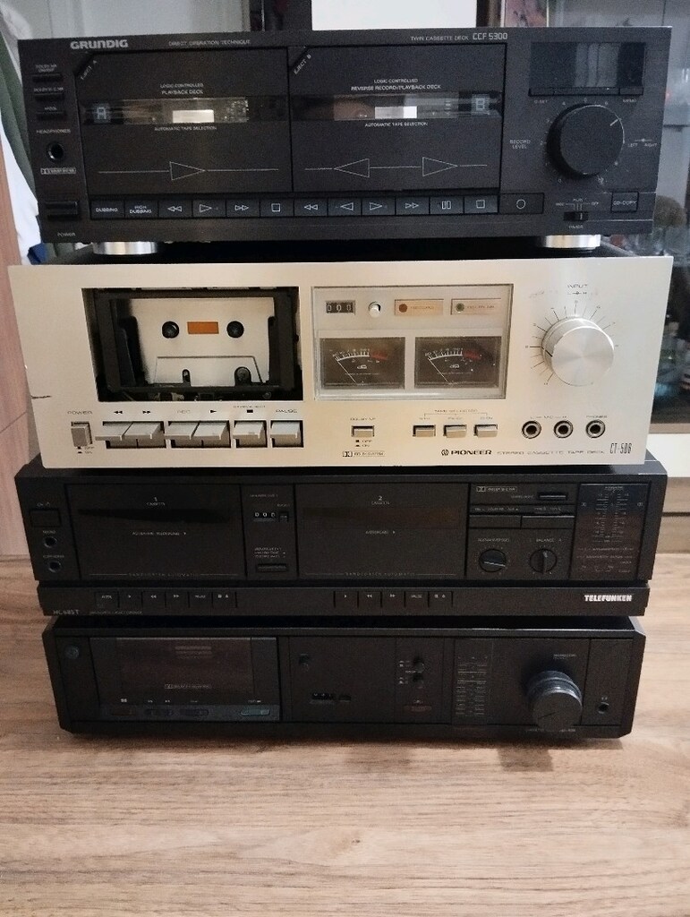 Çeşitli marka kaset dekler Proton/Telefunken/Pionner/Grundig - 3