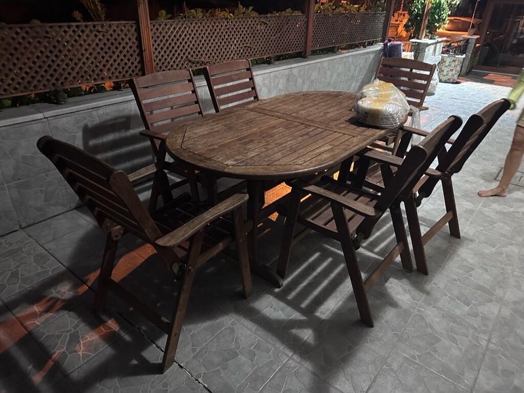 rattan yemek masası - 2