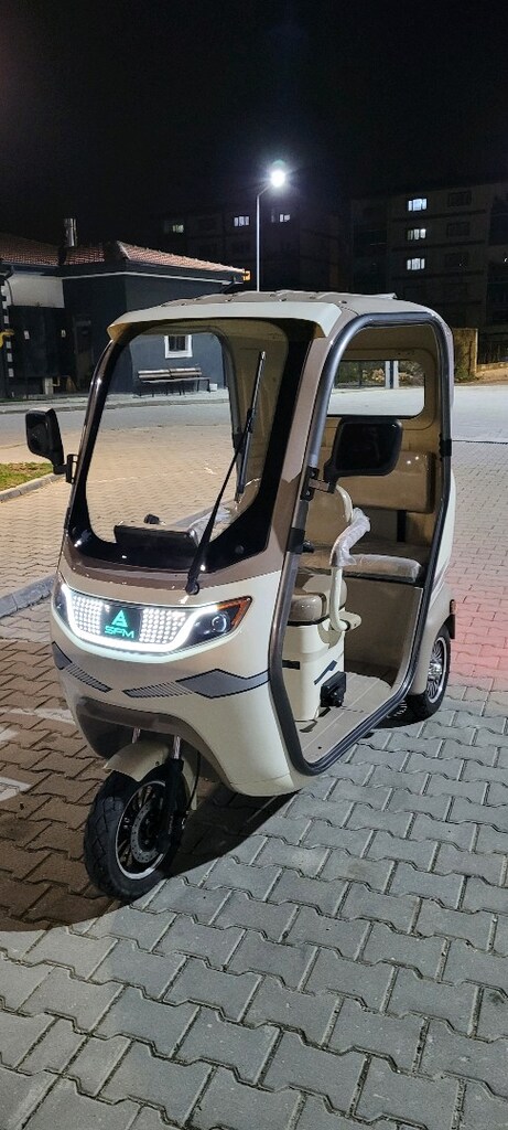 Sfm Ihlara Sf 400 3 Tekerli Elektrikli Kabinli E - Tricycle Krem - 5