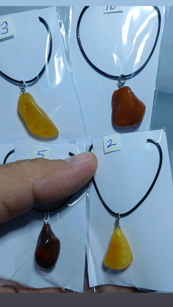 Orjinal kaya Damla kehribar bay bayan kolye ler adet 250TL özel ince d - 3