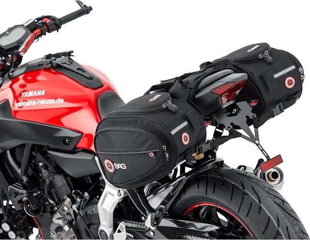 qbag motosiklet yan çanta. 2 adet