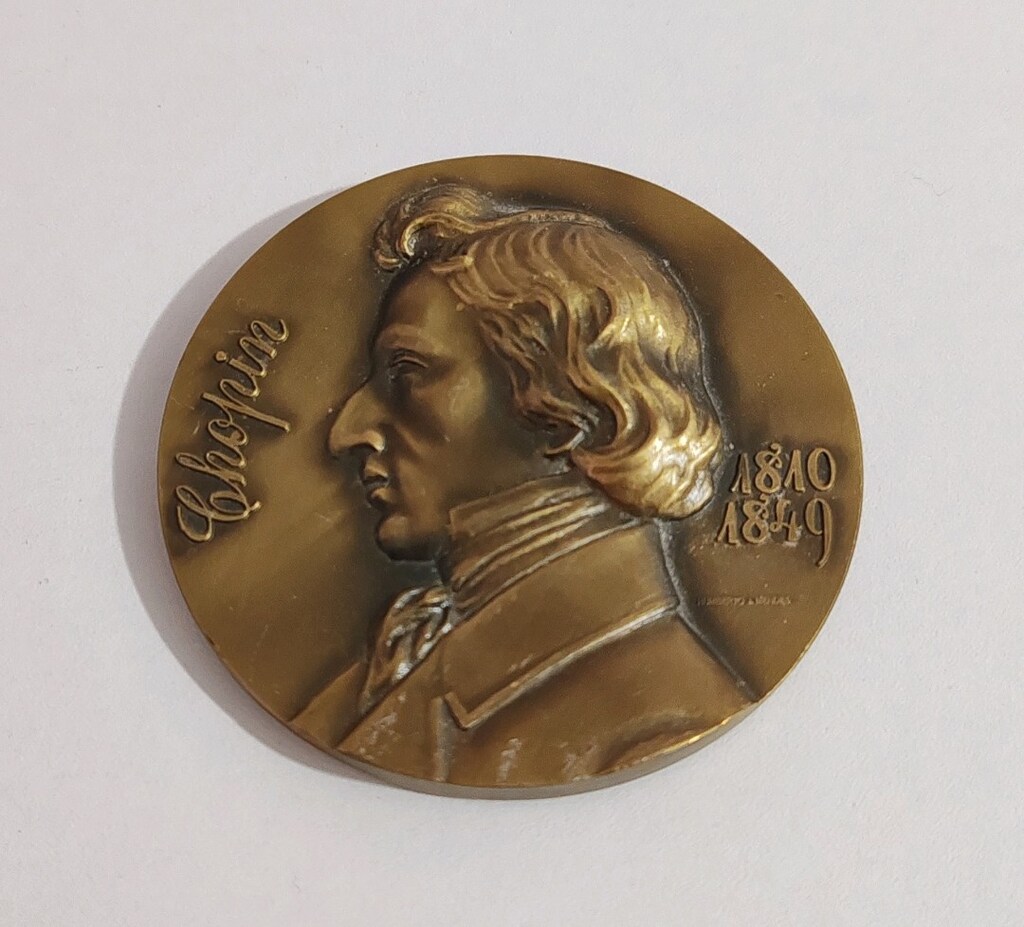 Frederic Chopin Bronz Madalyonu Belirgin Kabartmalı - 3