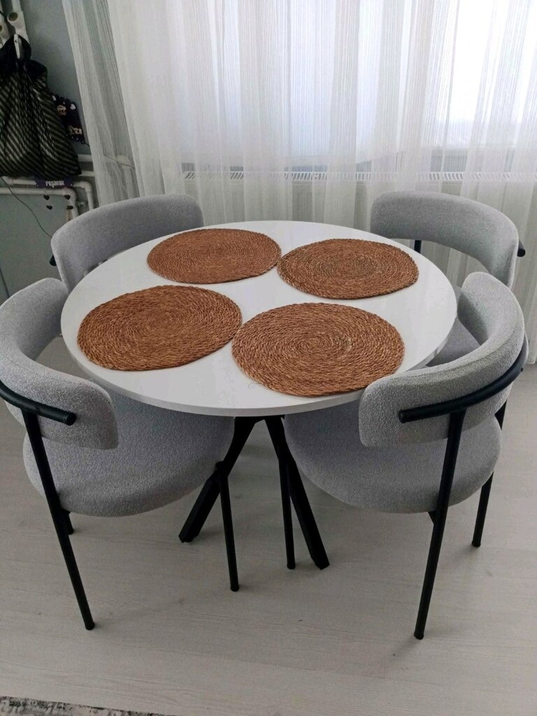 Sıfır ürün 4 kişilik masa sandalye kapıda ödeme ücretsiz kargo - 2