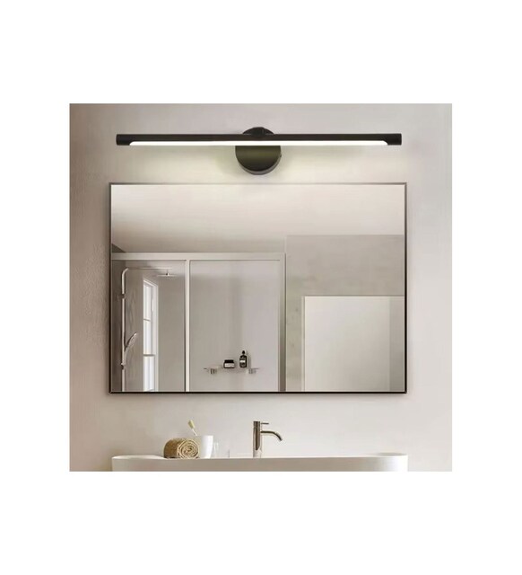 Yapışkanlı 36 Cm Beyaz Işık Ledli Pilli Aplik Banyo Tablo Ayna (2li)