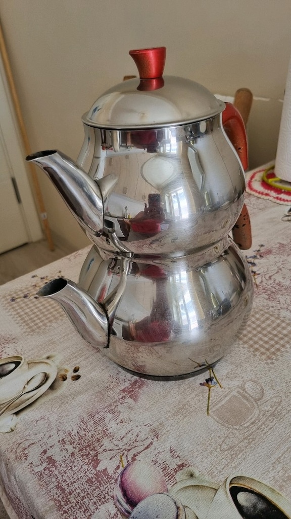 büyük boy çelik çaydanlık - 2