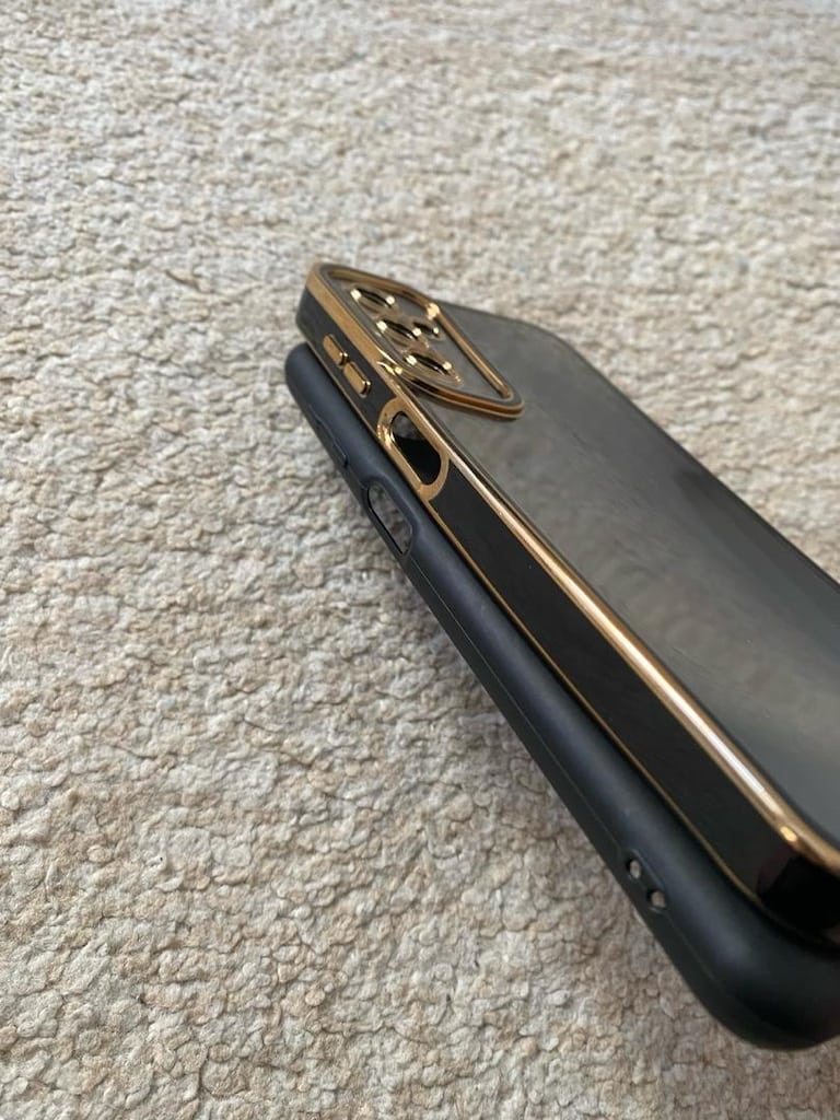 Samsung A14 Şeffaf ve Siyah Kılıf - 4