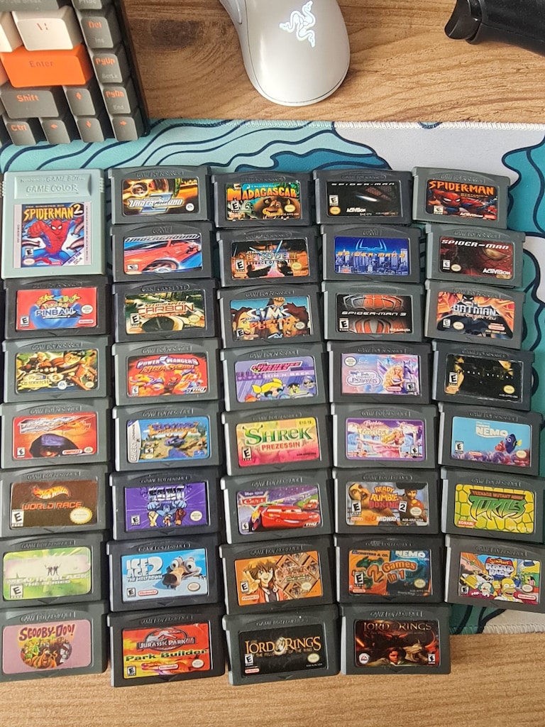 nintendo game boy advance klon oyunlar gameboy kaset kartuşlar gba ds - 3