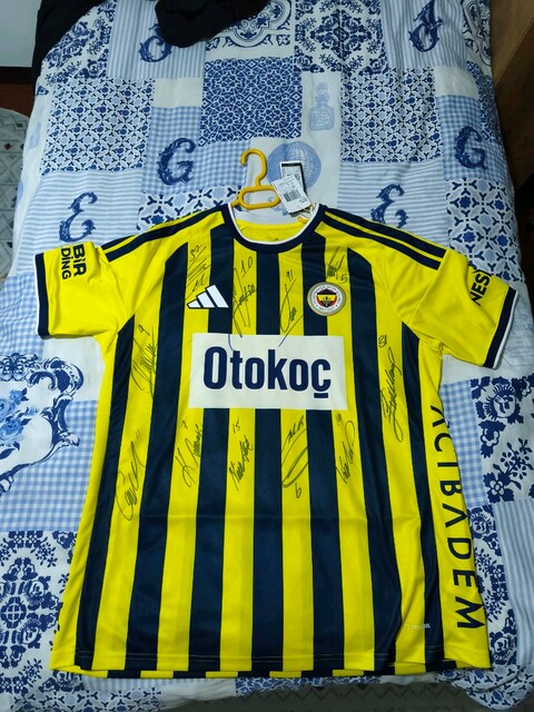 25/26 sezonu çubuklu imzalı fenerbahçe forması