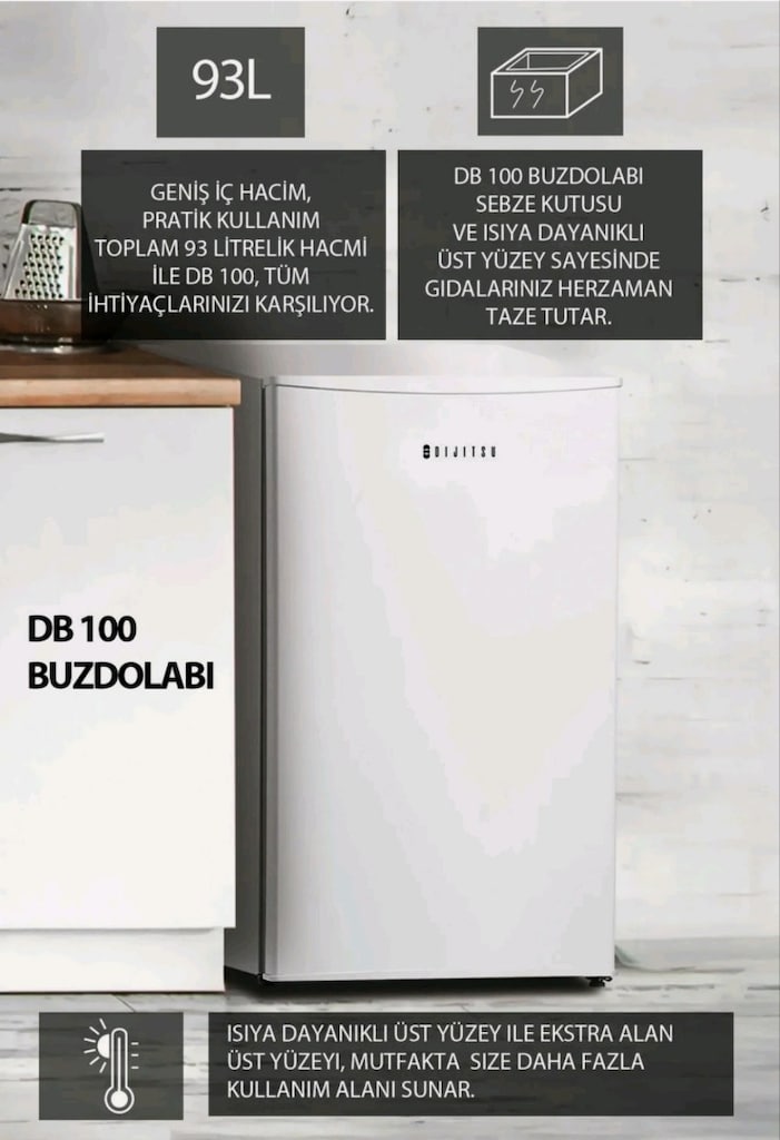 Dijitsu 93 Lt mini buzdolabi - 4