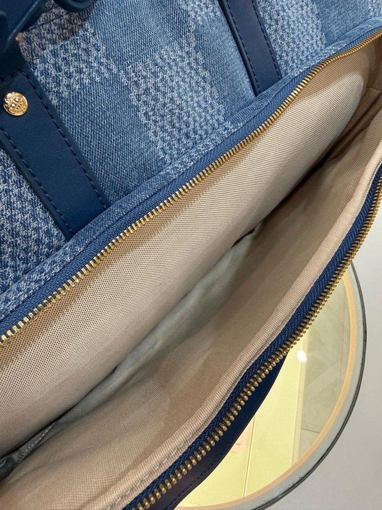 Louis Vuitton Damier Denim Keepall Çanta - 9